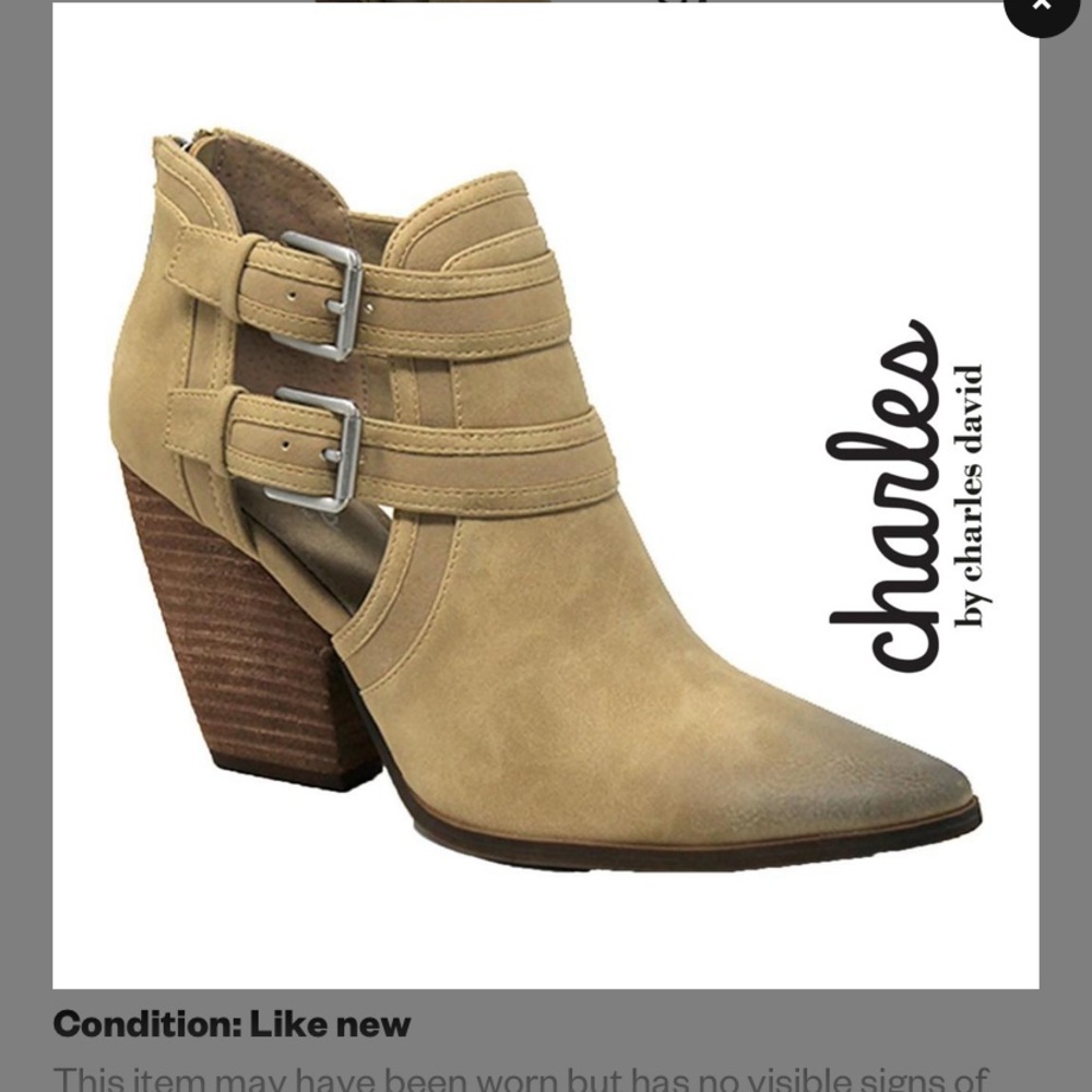 Charles by Charles David Naval Booties - Tan